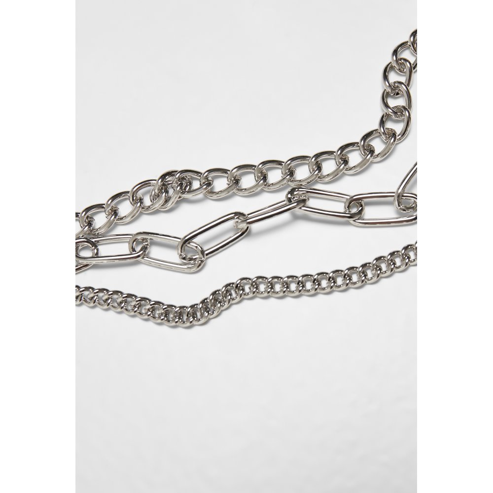 Urban Classics - Layering Chain Ketting - Zilverkleurig